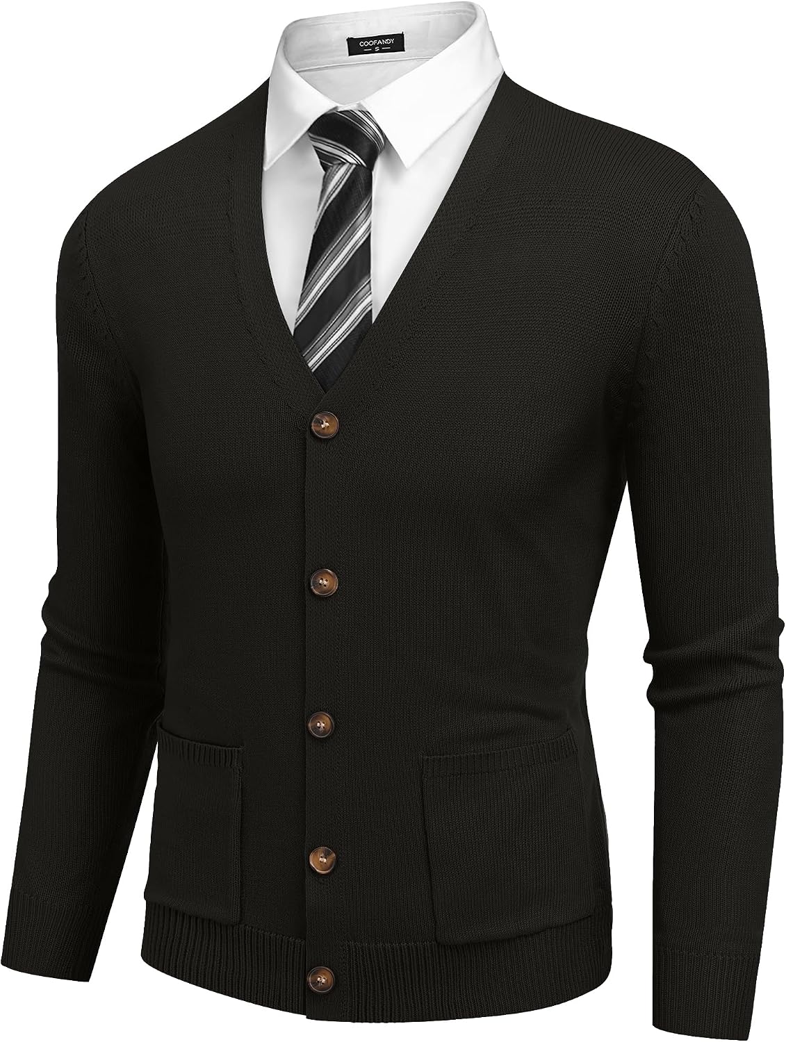 V-Neck Button Cardigan - Image 7